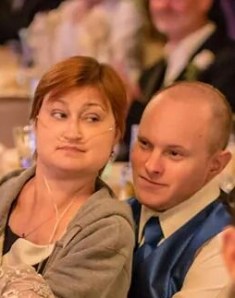 Meg & Ed Sitting at Wedding 8.2.14