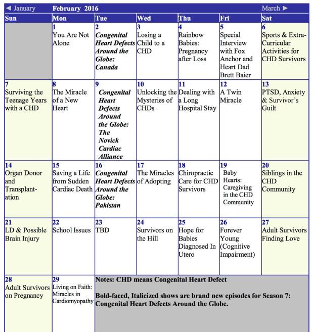 February Calendar